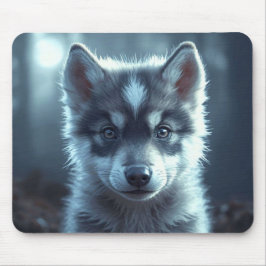 Adorable Wolf Baby in the Moonlight Musmatta