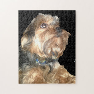 ADORABLE YORKY JIGSAW PUZZZLE PUSSEL