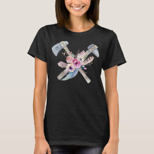 Adorables Bohemian Tomahawk & Feathers T Shirt