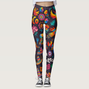 Adorables Day of the dead Calavara Stil Yoga Leggings
