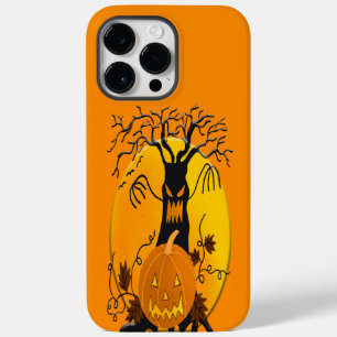 Adorables Halloween Scary Träd och Pumpkin