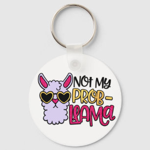 Adorables LLama Kärlek inte My Probllama Nyckelring