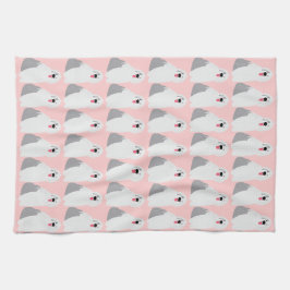 Adorably gullig gammal engelsk Sheepdogsort av Kökshandduk