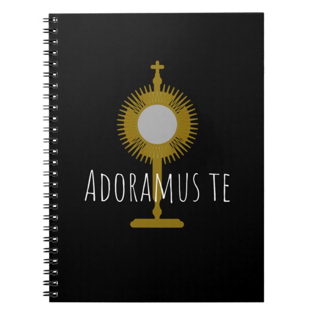 Adoramus Te (Vi beklagar dig) Latin Anteckningsbok (Framsidan)