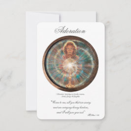Adoration, Act of Spiritual Communion, Prayer Card Inbjudningar