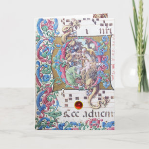 ADORATION AV MAGI, NATIVITETSMONOGRAM MED DOLFIN HELGKORT