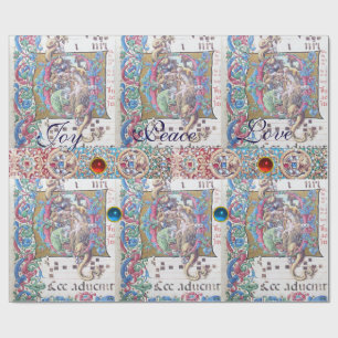 ADORATION AV MAGI, NATIVITETSMONOGRAM MED DOLFIN PRESENTPAPPER