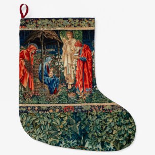 ADORATION MAGI Morris,Burne-Jones-jul Stor Julstrumpa
