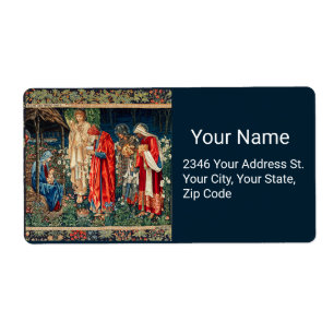 ADORATION MAGI Morris,Burne-Jones Label Fraktsedel