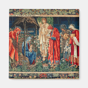 ADORATION MAGI Morris,Burne-Jones Magnet