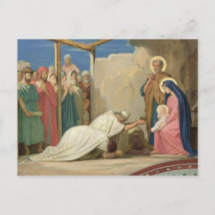 Adoration of the Magi, 1857 Vykort