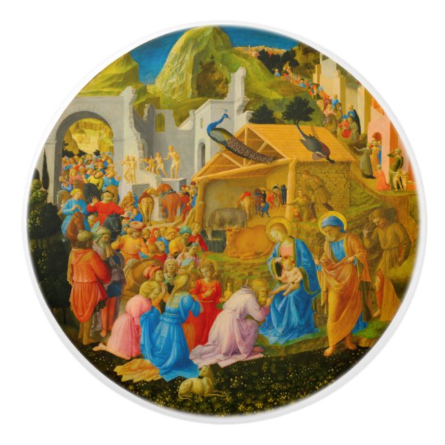 Adoration of the Magi Ceramic Knob Knopp (Framsidan)