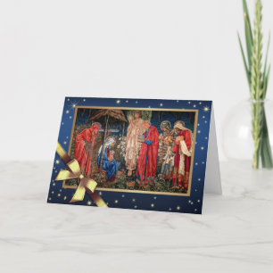Adoration of the Magi. God konst jul Helgkort