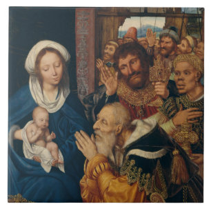 Adoration of the Magi Painting Kakelplatta