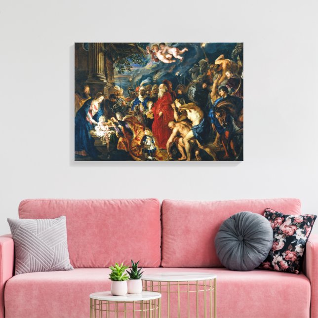 Adoration of the Magi | Peter Paul Rubens | Canvastryck (Insitu (Vardagsrum))