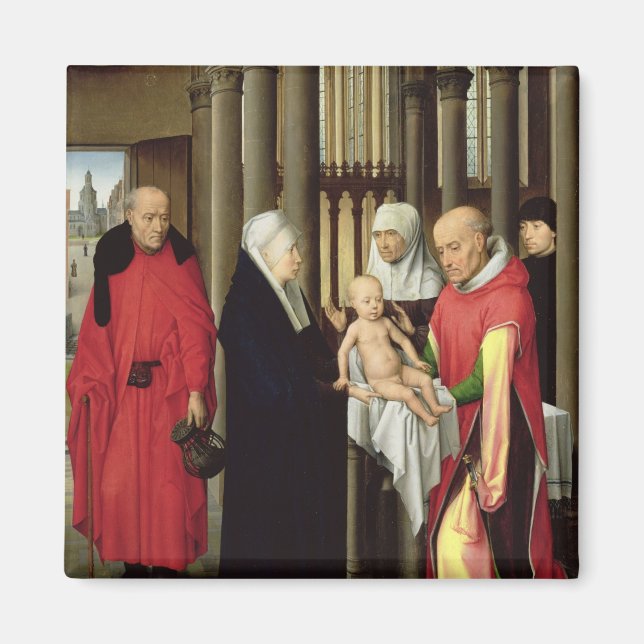 Adoration of the Magi: Right wing of triptych Magnet (Framsidan)