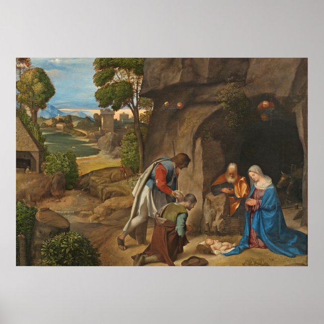 Adoration of the Shepherdss, 1505-10 Poster (Framsidan)