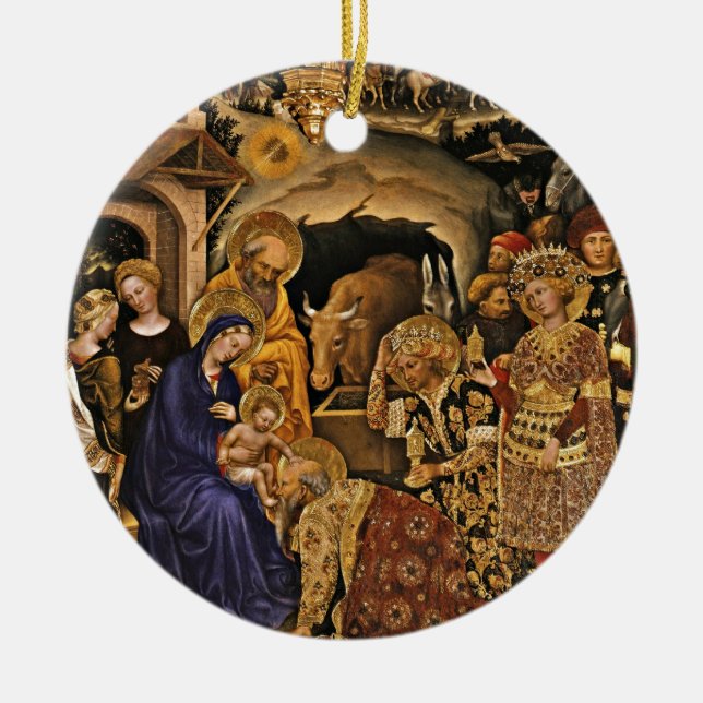 Adorazione dei Magi Julgransprydnad Keramik (Framsidan)