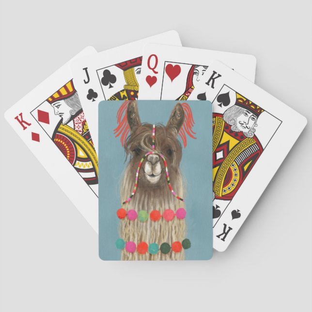 Adorded Llama - Brown Casinokort (Baksidan)