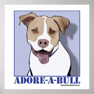 Adore-a-bull Desmond the Pit Bull Poster