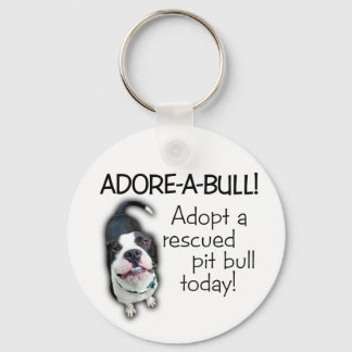 Adore-A-Bull Pit Bull! Nyckelring