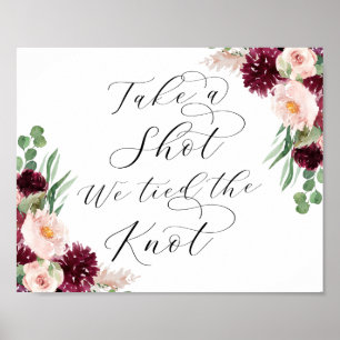 Adore-Blommigt Ta ett Pub-tecken för ögonblicksbil Poster