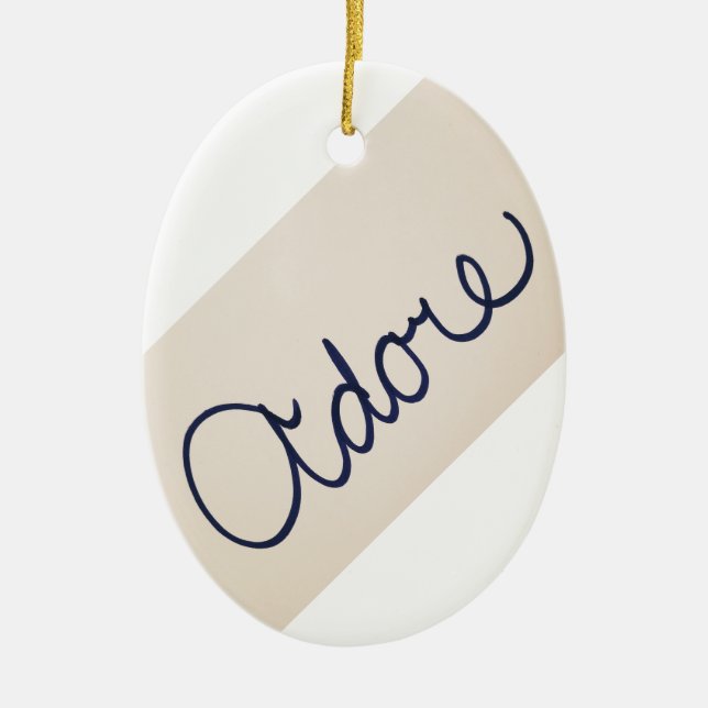 Adore Christmas Ornament (Framsidan)