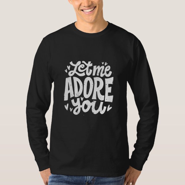 Adore Feeling Couple Love Relationship T Shirt (Framsida)