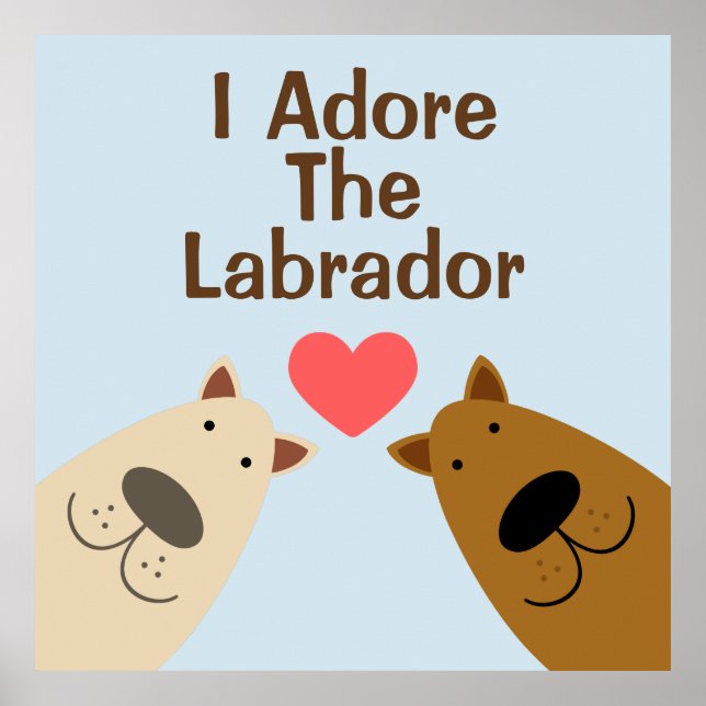 Adore Labrador Poster (Framsidan)