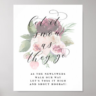 Adore Låt det snöa nyligen utgående Bröllop-signat Poster