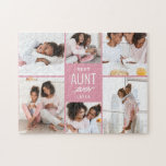 Adoring Collage EDITABLE FÄRG Personlig Puzzle Pussel<br><div class="desc">Fotogåvor är de bästa gåvorna! Personlig enkelt med text och/eller bilder för ett anpassningsbar. Designad av Berry Berry Sweet. Visa fler design på www.berryberrysweet.com</div>