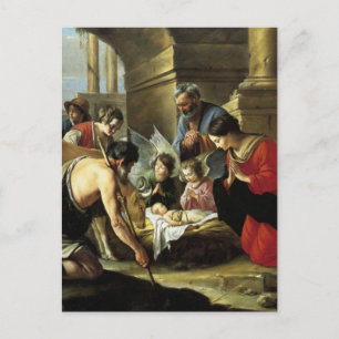 Adoring Shepherds 1700-talet Vykort