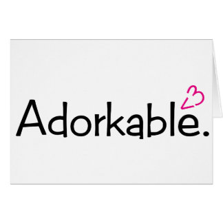 Adorkable <3 hälsningskort