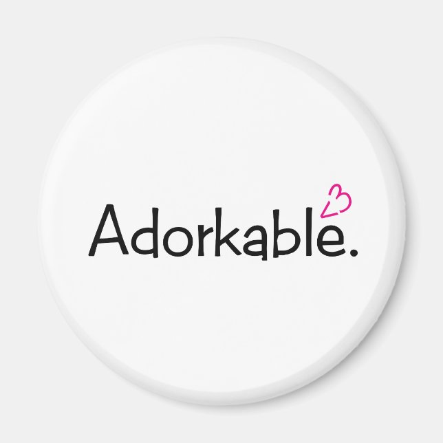 Adorkable <3 magnet (Framsidan)