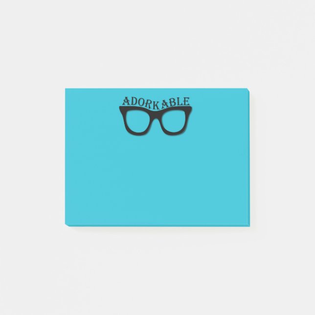 Adorkable - Dork - Nerd - Geek Post-it Block (Framsida)