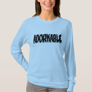 Adorkable mörk text t shirt