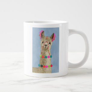 Adorned Llama - Beige Jumbo Mugg