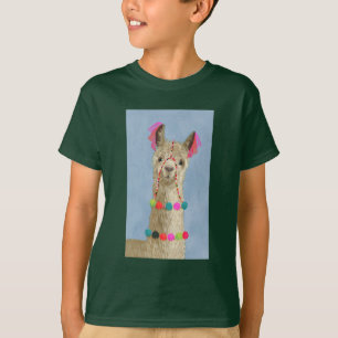 Adorned Llama - Beige T Shirt