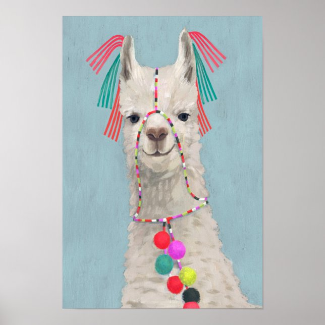 Adorned Llama - White Poster (Framsidan)