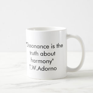 Adorno citationsteckenmugg kaffemugg