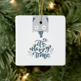 Adorno de cerámica cuadrado para el árbol julgransprydnad keramik