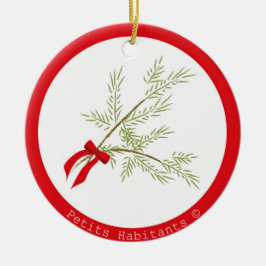 Adorno de cerámica julgransprydnad keramik