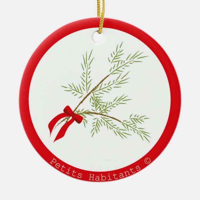 Adorno de cerámica julgransprydnad keramik (Framsidan)