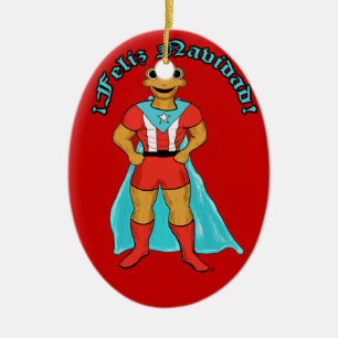 Adorno Toppen Coqui Feliz Navidad Julgransprydnad Keramik