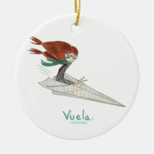 Adornos de Vuela Julgransprydnad Keramik
