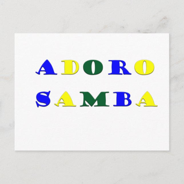 Adoro Samba Vykort (Framsida)