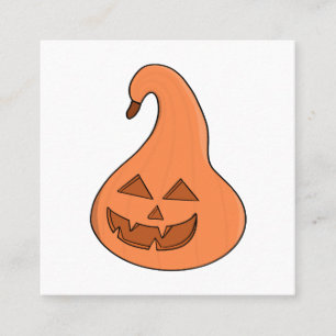 Adorobale Pumpkin Fyrkantigt Visitkort