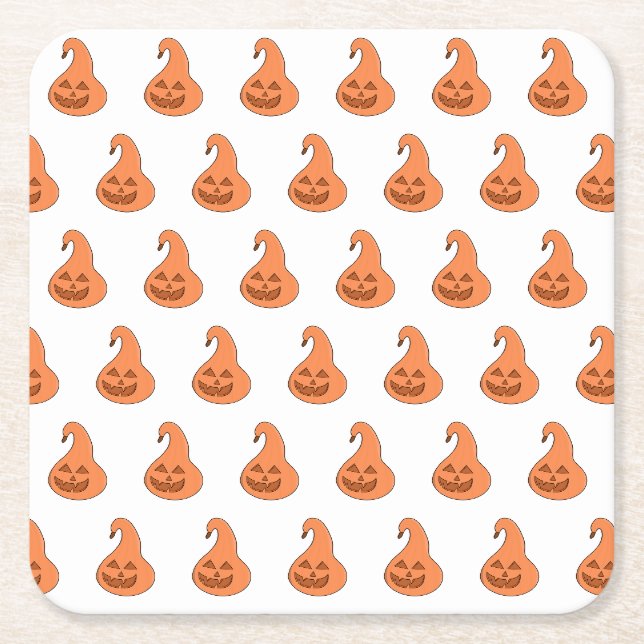 Adorobale Pumpkin Underlägg Papper Kvadrat (Framsidan)