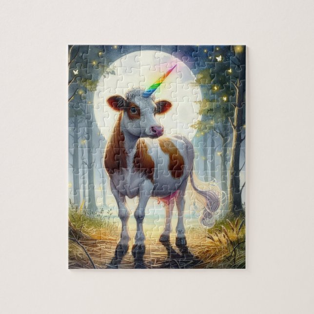 Adous Dairy Cow Unicorn Pussel (Vertikal)