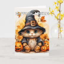 Adous Little Kitten Cat Witch | HAPPY HALLOWEEN